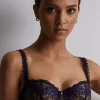 Sexy Lingerie | Luxury French Lingerie>Aubade A Fleur de Toi Half Cup Bra DarkOrchid