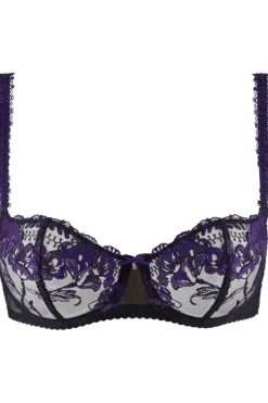Sexy Lingerie | Luxury French Lingerie>Aubade A Fleur de Toi Half Cup Bra DarkOrchid
