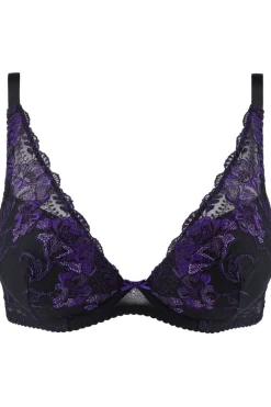 Sexy Lingerie | Luxury French Lingerie>Aubade A Fleur de Toi Plunge Bra DarkOrchid
