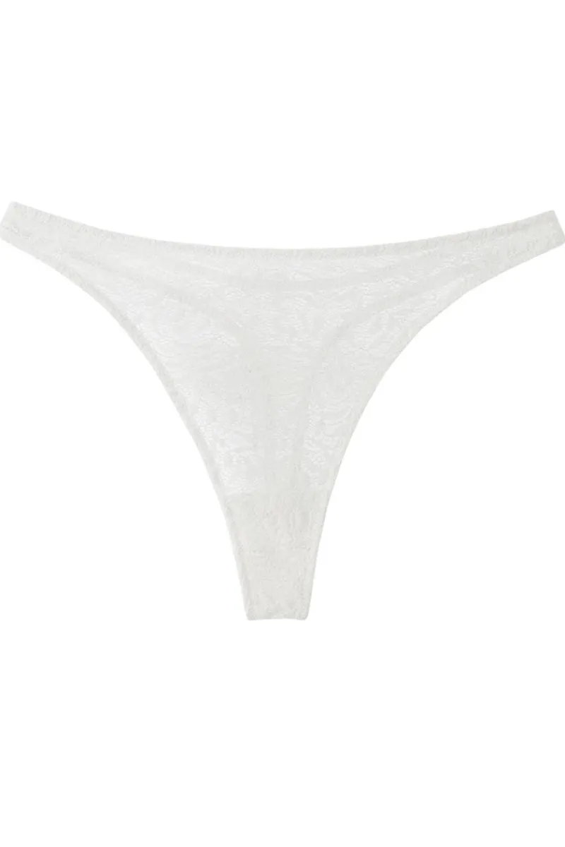 £30 And Under | Bridal & Honeymoon Lingerie>Else Acacia Thong Off White