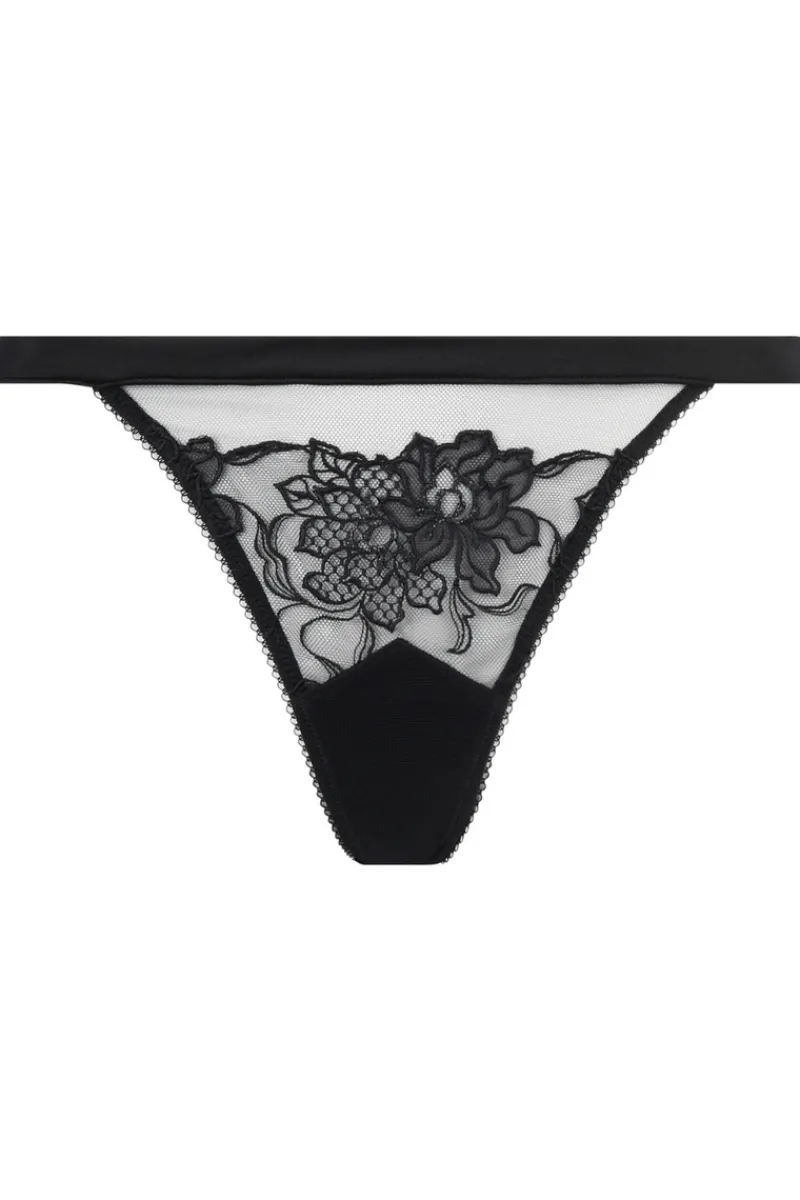 Sexy Lingerie | Luxury French Lingerie>Lise Charmel Adorable En Sexy Black Mini Thong