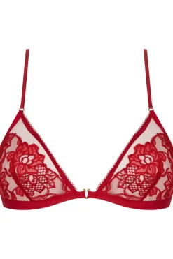 Red Lingerie | Sexy Lingerie>Lise Charmel Adorable En Sexy Red Front Fastening Triangle Bra