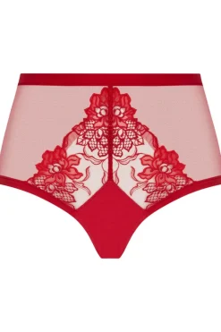 Red Lingerie | Sexy Lingerie>Lise Charmel Adorable En Sexy Red High Waist Shorty RougeEffusion