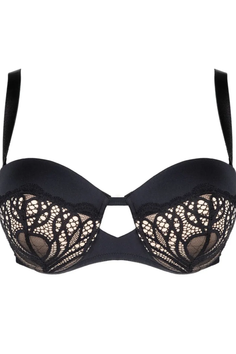 £30 And Under | Balconette Bras & Demi Bras>Jolidon Angels Multiway Balconette Bra Black