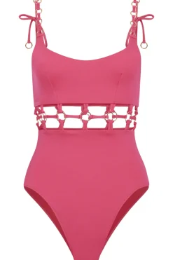 Swimsuits>Agent Provocateur Ashia Swimsuit Pink, Size 2 (UK 8)