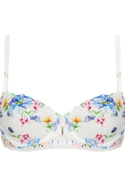 Bridal & Honeymoon Lingerie | Sexy Lingerie>Lise Charmel Baisers Legers Half Cup Bra BleusLegers