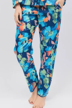 Pyjama Pants & Shorts | £30 And Under>Cyberjammies Bea Floral Print Pyjama Pants DarkBlueMix