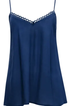 Pyjama Tops | £30 And Under>Cyberjammies Bea Modal Camisole Dark Blue, Size UK 14
