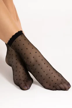 £30 And Under | Sheer Lingerie>FiORE Bella Socks 20 Denier in Black