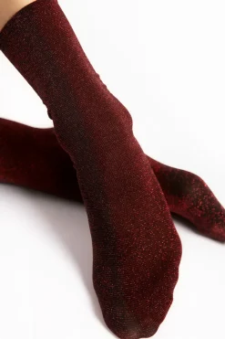 Red Lingerie | £30 And Under>FiORE Bestie Shimmer Socks 60 Denier