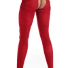 Patterned Tights | Crotchless Tights>Amour Black Diamond Open Crotch Tights Red 60/30 Denier