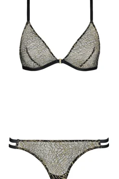 2 Piece Lingerie Sets | Lingerie Sets>Aubade Boîte à Désir Nuit Sauvage Set - Triangle Bra & Tanga Fireworks
