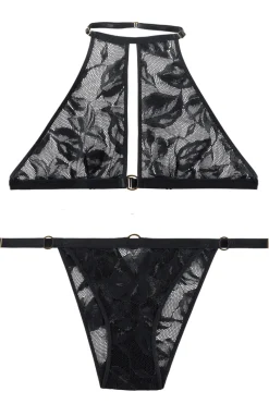 2 Piece Lingerie Sets | Lingerie Sets>Aubade Boîte à Désir Twist and Love Set - Bralette & Brief Black