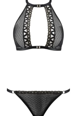 2 Piece Lingerie Sets | Lingerie Sets>Aubade Boîte à Désir Unchain Me Up Bralet & Brief GoldenBlack