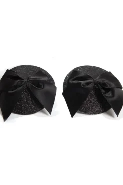 Nipple Covers & Pasties | Pleasure>Bijoux Indiscrets Bow Nipple Covers Black