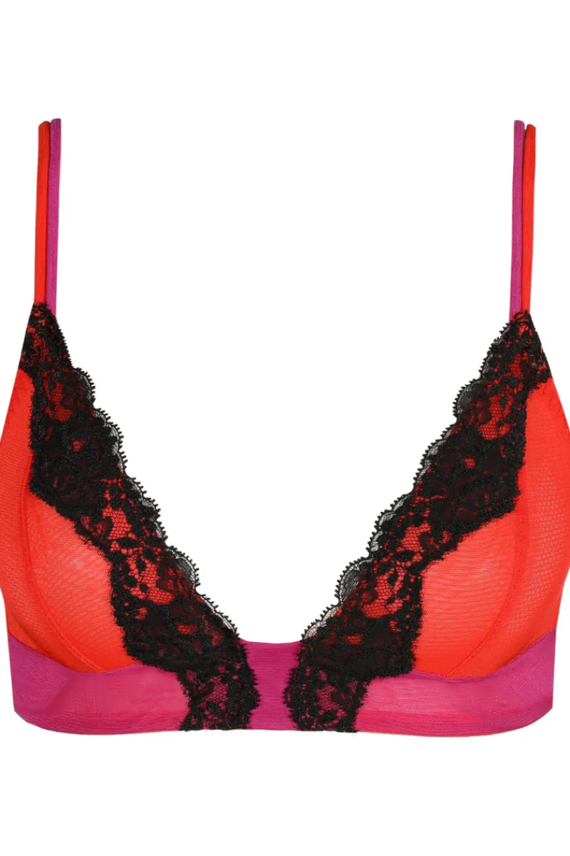 Wireless Bras | Triangle Bras>Sarda Bremer Wireless Bralette HotLava
