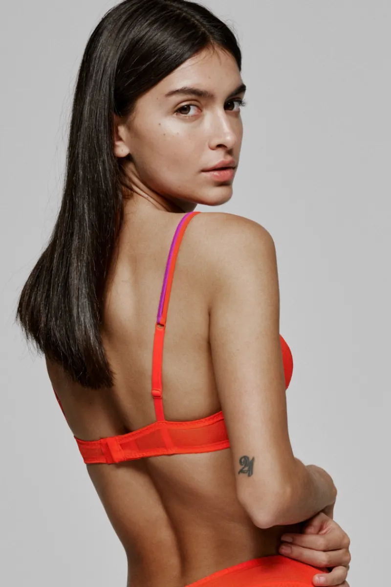 Wireless Bras | Triangle Bras>Sarda Bremer Wireless Bralette HotLava