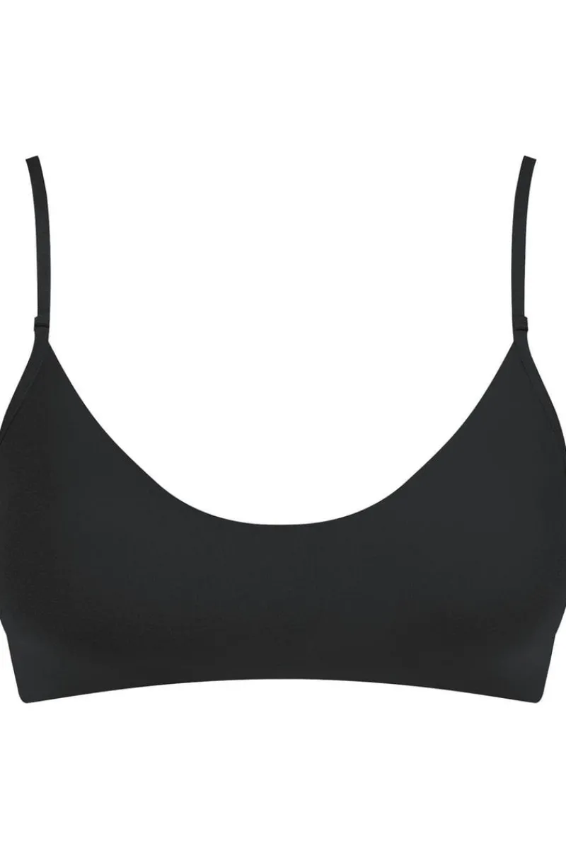 Wireless Bras>Commando Butter Bralette Black, Size L