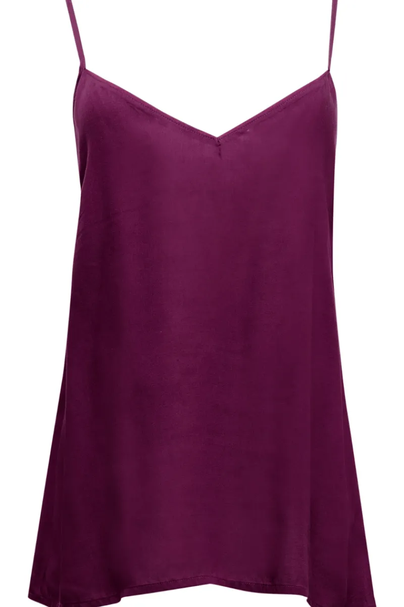 Pyjama Tops | Red Lingerie>Cyberjammies Carina Modal Camisole Magenta