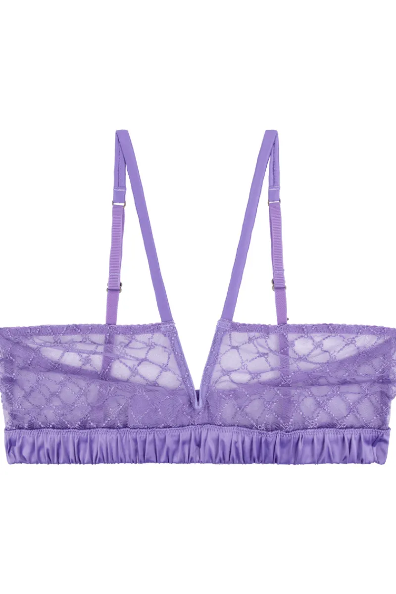Wireless Bras>Love Stories Celeste Unpadded Bralette Purple