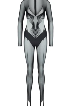 Sexy Lingerie | Luxury French Lingerie>Aubade Cindy Bruna x Midnight Storm Jumpsuit SmokyAttraction