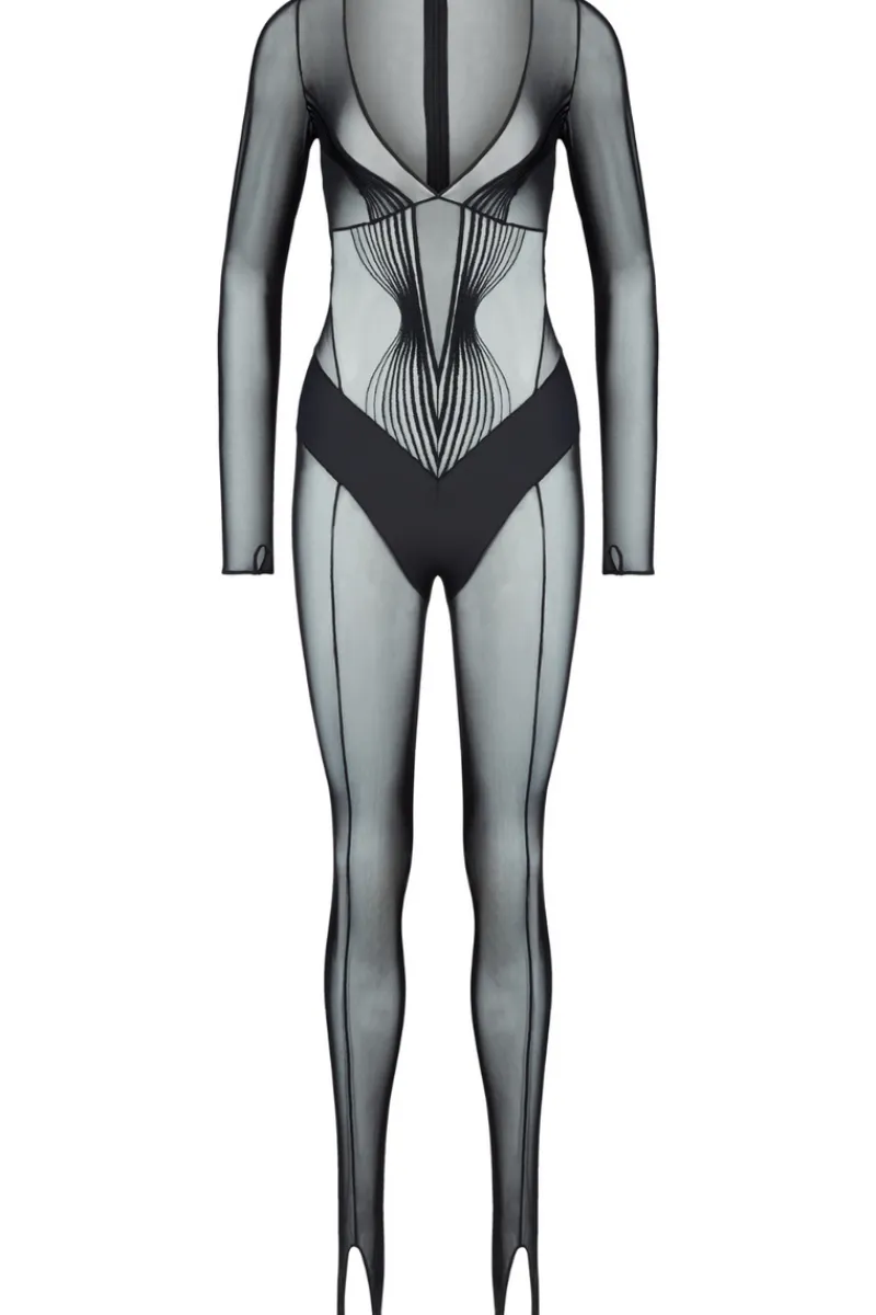 Sexy Lingerie | Luxury French Lingerie>Aubade Cindy Bruna x Midnight Storm Jumpsuit SmokyAttraction