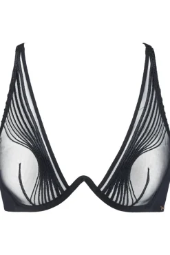 Sexy Lingerie | Luxury French Lingerie>Aubade Cindy Bruna x Sumptuous Waves Monowire Triangle Bra SmokyAttraction