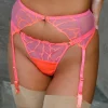 Suspender Belts | Suspender Belts>Fleur of England Cleo Suspender Belt BrightCoral