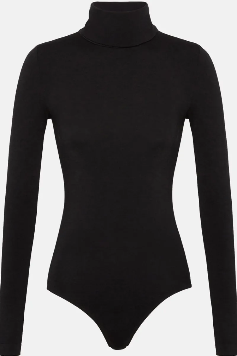 Bodysuits & Playsuits>Wolford Colorado Turtleneck Long Sleeve Thong Body