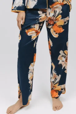 Pyjama Pants & Shorts | £30 And Under>Cyberjammies Cosmo Floral Print Pyjama Pants NavyMix