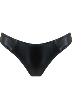 £30 And Under | Briefs>Inamorata London Dahlia Mesh Back Brief Black