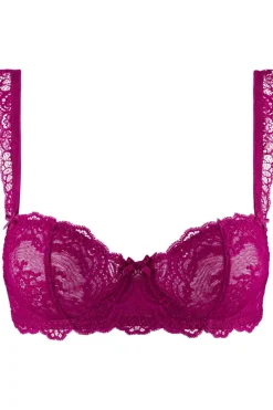 Sexy Lingerie | Luxury French Lingerie>Aubade Danse des Sens Underwired Half Cup Bra PinkPulsion