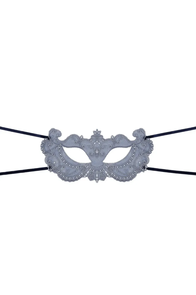 Masks & Blindfolds | Sexy Lingerie>Lise Charmel Deesse En Glam Eye Mask MarineArgent
