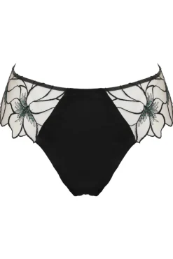 Sheer Lingerie | Briefs>Prelude Delicate Nymph Brazilian Black/Green
