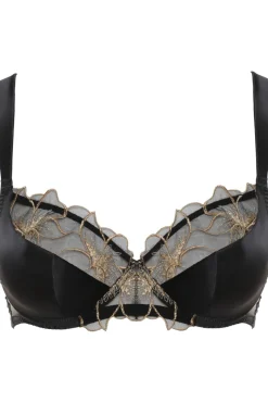 Balconette Bras & Demi Bras | Underwired Bras>Prelude Delicate Nymph Full Cup Bra Black/Gold