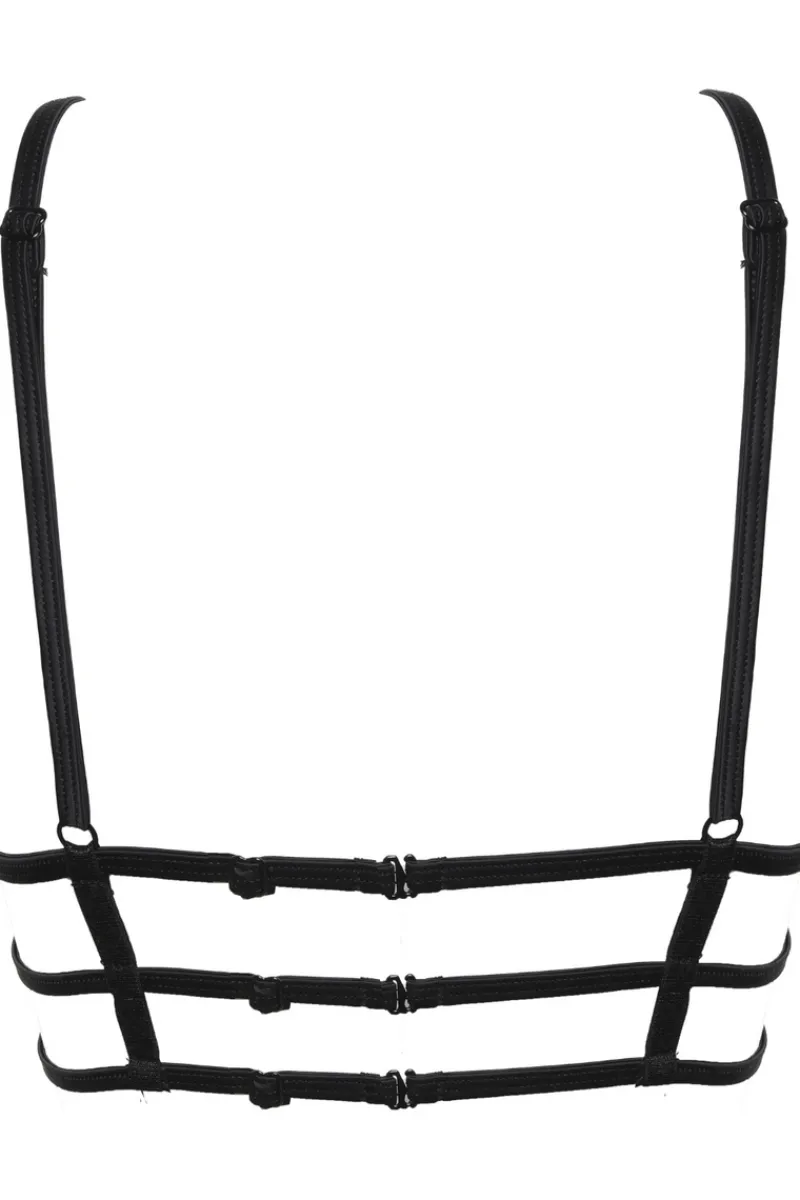 Sheer Lingerie>Prelude Delicate Nymph Triangle Bra Black/Gold