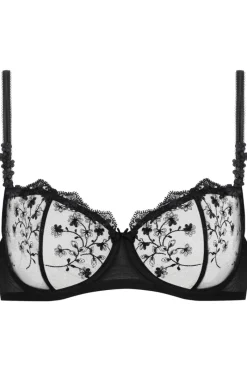 Balconette Bras & Demi Bras | Underwired Bras>Mey Delightful Underwired Balconette Bra Black