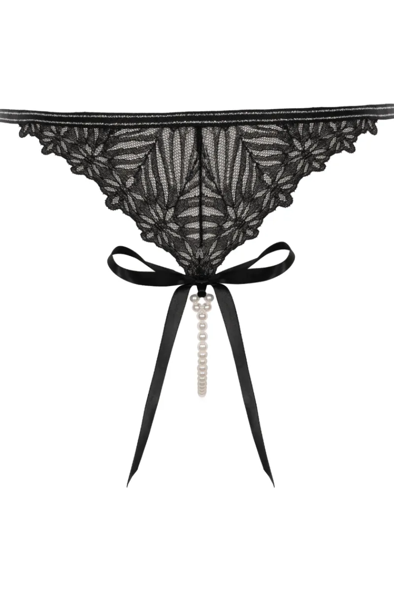 Sexy Lingerie | Pearl Knickers & Thongs>Bracli Destinos G-String Black
