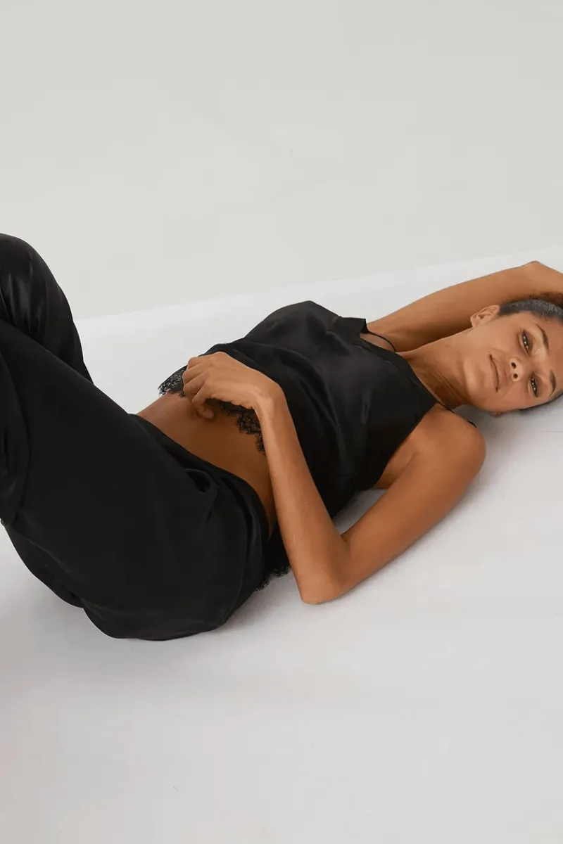 Silk Nightwear | Pyjama Pants & Shorts>Simone Pérèle Dream Silk Pants Black