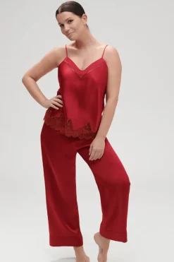 Silk Nightwear | Pyjama Pants & Shorts>Simone Pérèle Dream Silk Pants Red