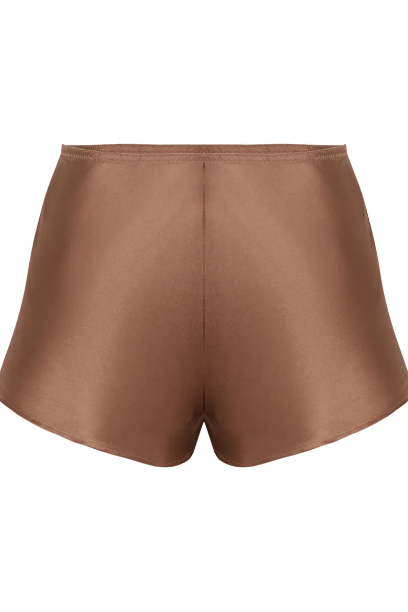 Silk Nightwear | Pyjama Pants & Shorts>Simone Pérèle Dream Silk Short Macchiato