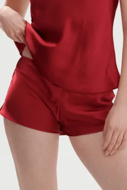 Silk Nightwear | Pyjama Pants & Shorts>Simone Pérèle Dream Silk Short Red