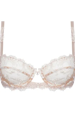 Mother's Day | Sexy Lingerie>Lise Charmel Dressing Floral Half Cup Bra - Ambre Nacre