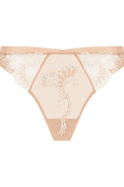 Mother's Day | Sexy Lingerie>Lise Charmel Dressing Floral Tanga Thong - Ambre Nacre