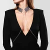 Collars & Chokers | Pleasure>Bijoux Indiscrets Désir Métallique Metallic Mesh Chain Collar Silver