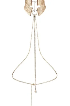 Collars & Chokers | Pleasure>Bijoux Indiscrets Désir Métallique Metallic Mesh Chain Collar Gold