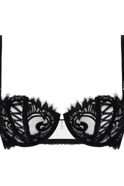Sexy Lingerie | Luxury French Lingerie>Lise Charmel Désirs de Venise Vertical Seam Half Cup Bra Black