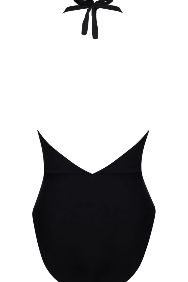 Swimsuits | Sexy Lingerie>Lise Charmel Eclat Rock Halter Swimsuit Black