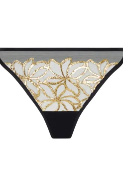 Sexy Lingerie | Luxury French Lingerie>Lise Charmel Eclats d’Or Italian Brief NoirOr