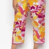 Pyjama Pants & Shorts | £30 And Under>Cyberjammies Emmi Fruit Print Cropped Pyjama Pants, Size UK 10 Multi